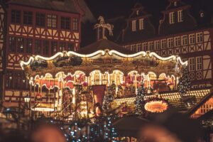 Christmas market carousel